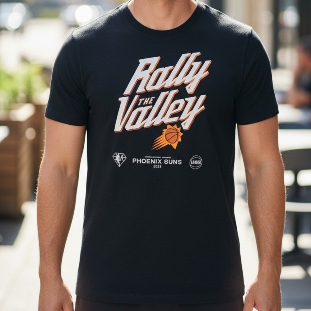 Nike Phoenix Suns Rally the Valley 2022 Playoffs T Shirt Men's XL Black
